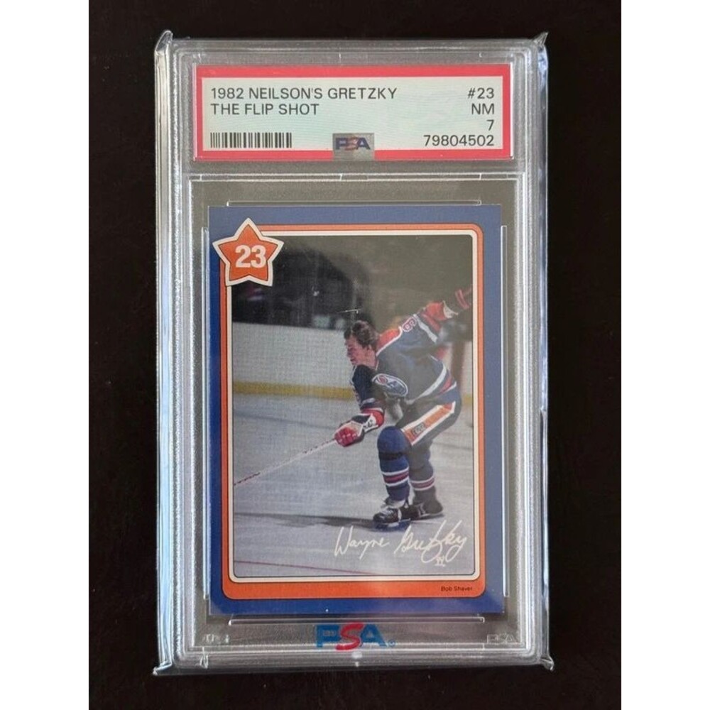 1982 Neilson's Gretzky The Flip Shot PSA 7 #23